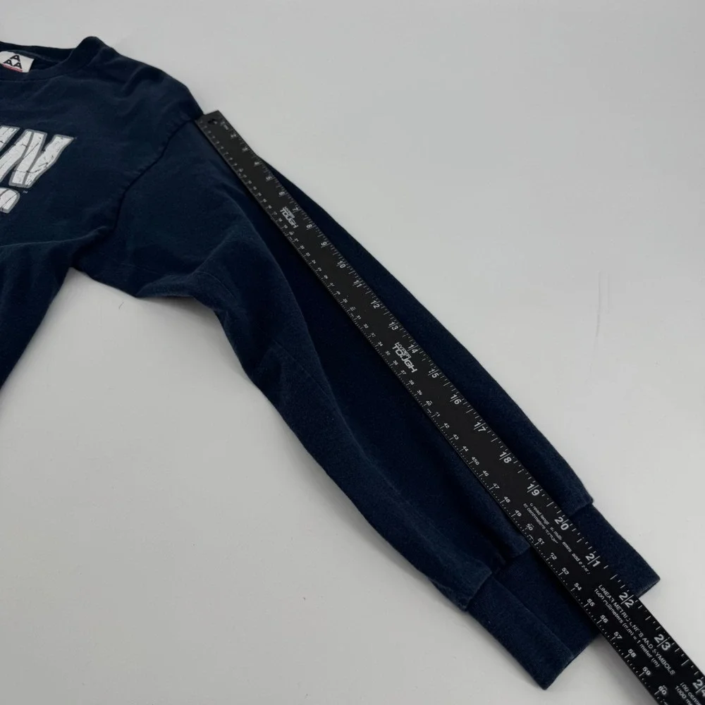 Vintage UConn Huskies 2002 National Champions Long Sleeve Shirt Navy Mens Large